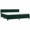 Sommier à lattes et matelas - Maison Exclusive - Velours vert foncé - 200x200cm - Tête de lit réglable