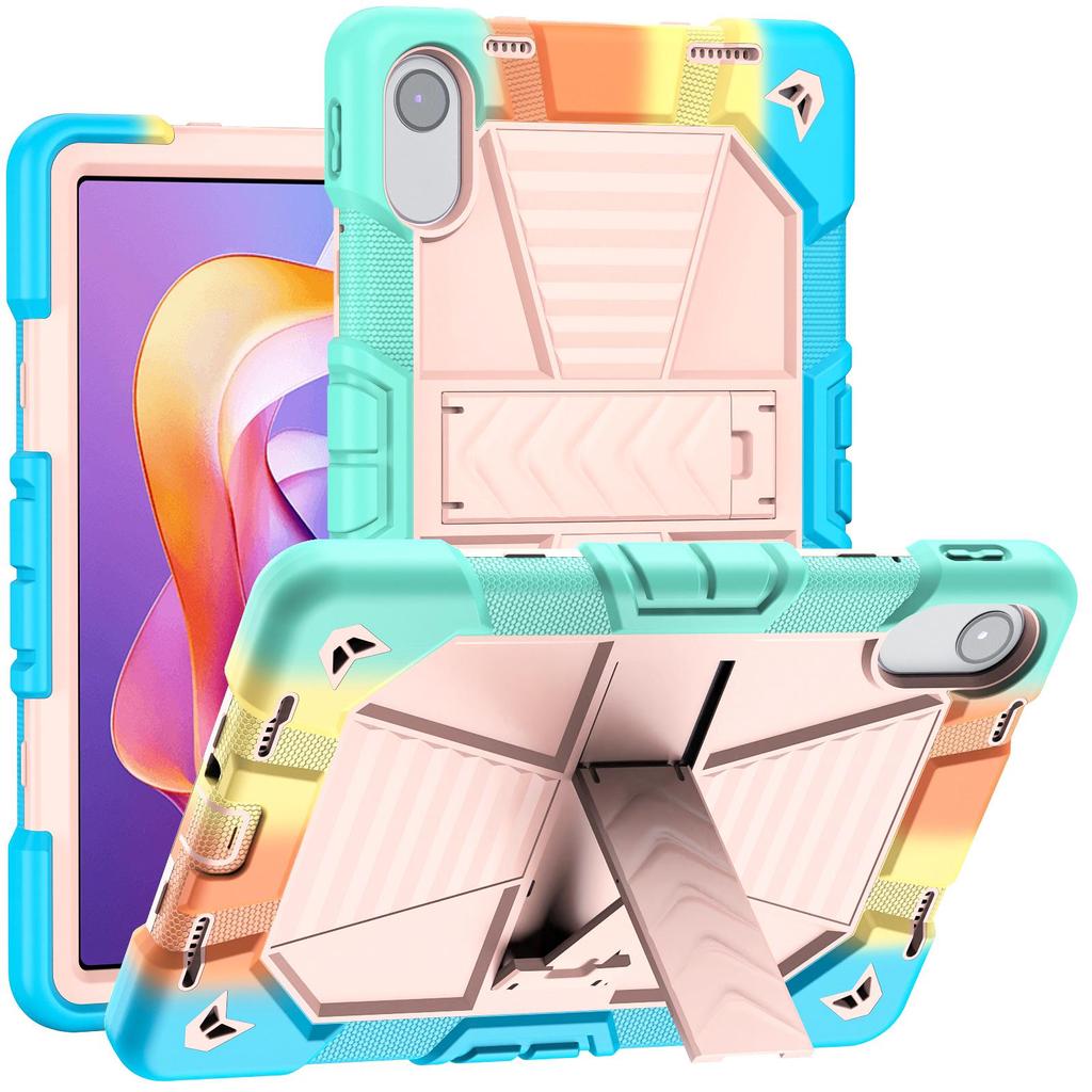 Ударопрочный чехол для RedmiPad2 11": 3-в-1 ПК/Силикон с подставкой и ремешком на спинке