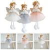 16*9CM Plush Angel Doll Pendant for Christmas and Seasonal Decor with Fun Wings