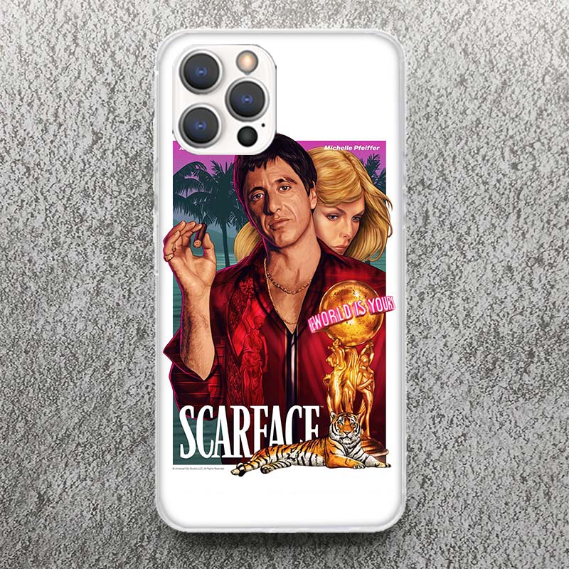 Scarface 1983 Film Al Pacino Movie Phone Case For iPhone 17 16 15 14 13 12 11 Pro Max Mini Plus Air 7 SE 8 Soft Silicone Print S
