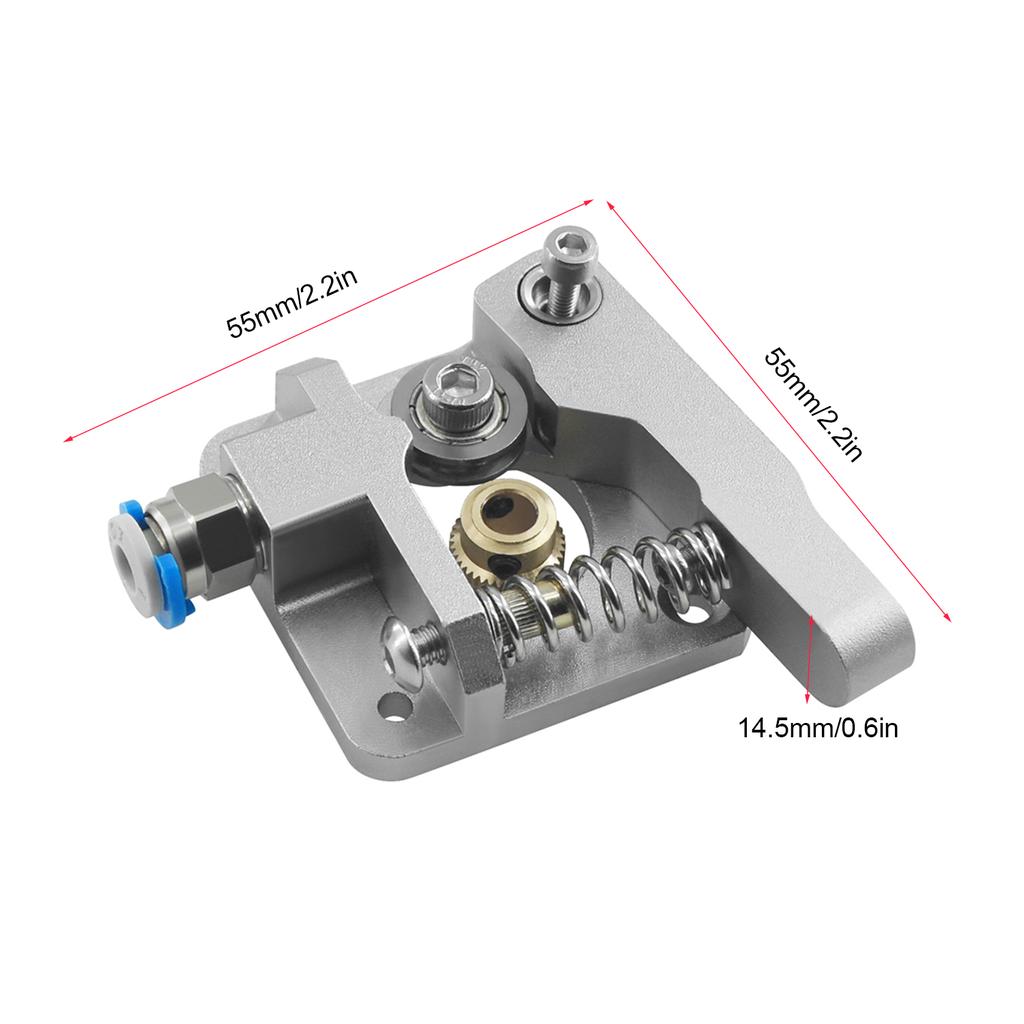 Upgraded CR 10 All Metal Extruder Aluminum MK8 Extruder Block Right Hand for 1.75mm Filament Ender 3 Ender 3 PRO CR 10