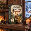 Christmas Wall Decorations Animal Advent Calendar, 24-Days Acrylic 2D Ornament Set with Cute Festive Countdown Box Dog/Cat/Bear Designs, Gift