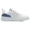 Li Ning Xian Chu Leather Trendy Casual Lightweight Breathable Low-Top Skate Shoes Men Sneakers White Blue AGCR315-1