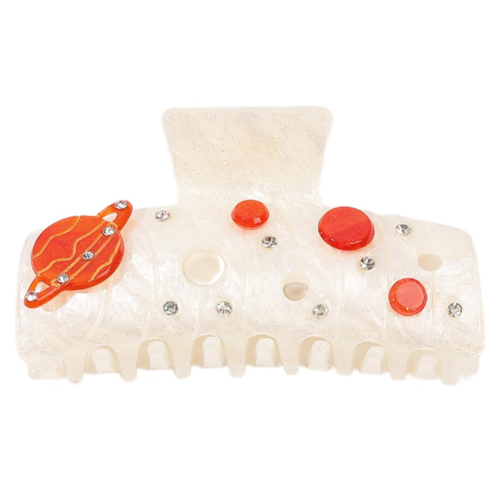 Acrylic Ocean Themed Hair Claw Secure Hold Hair Clip With Trendy Shark Pattern Fashion Hair Accessory For Daily Styling