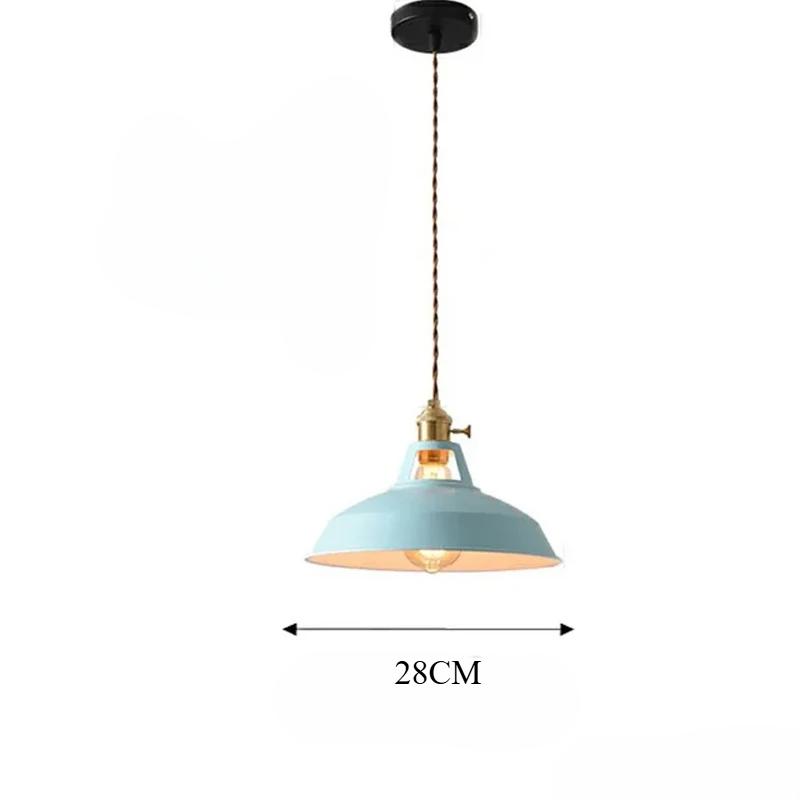 Промышленный винтажный подвесной светильник, красочный подвесной светильник в стиле лофт, люстра для кухни, декоративная лампа, светодиодная лампа