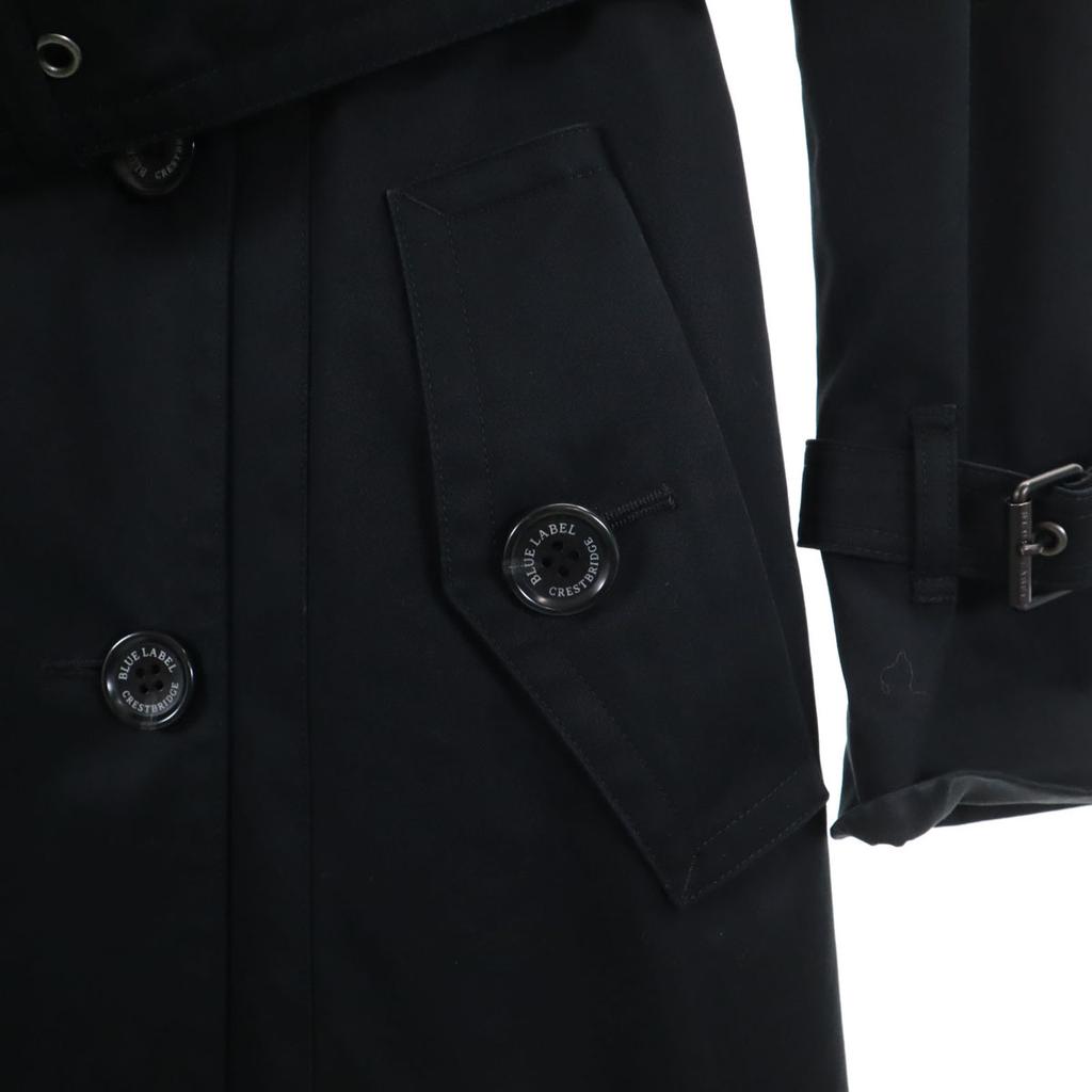 Тренч BLUE LABEL CRESTBRIDGE 40 черный С подкладкой Женский Б/у