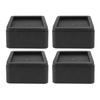 4Pcs Furniture Risers Plastic Quadrangle 3in Couch Riser Pads Home Accessories for Bed Desk Chair