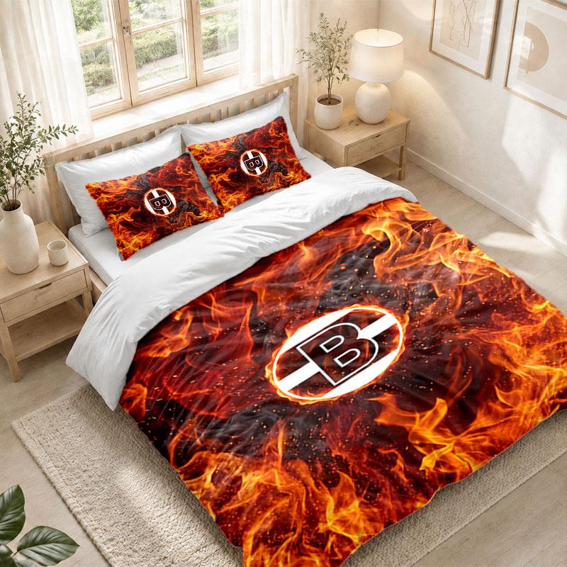 Bedding Set 1 Duvet Cover 2 Pillowcases Borussia Mönchengladbach Print Bedroom Home Decoration
