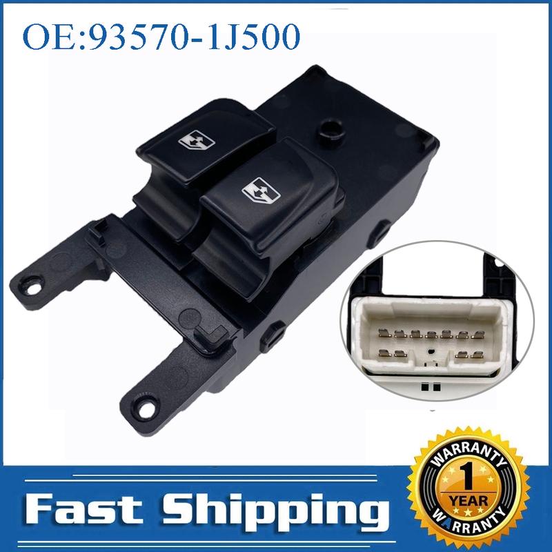 Driver Side Electric Window Control Switch for Hyundai i800 H1 iMax Starex 2007-2015 Console Regulator Button 93570-1J500