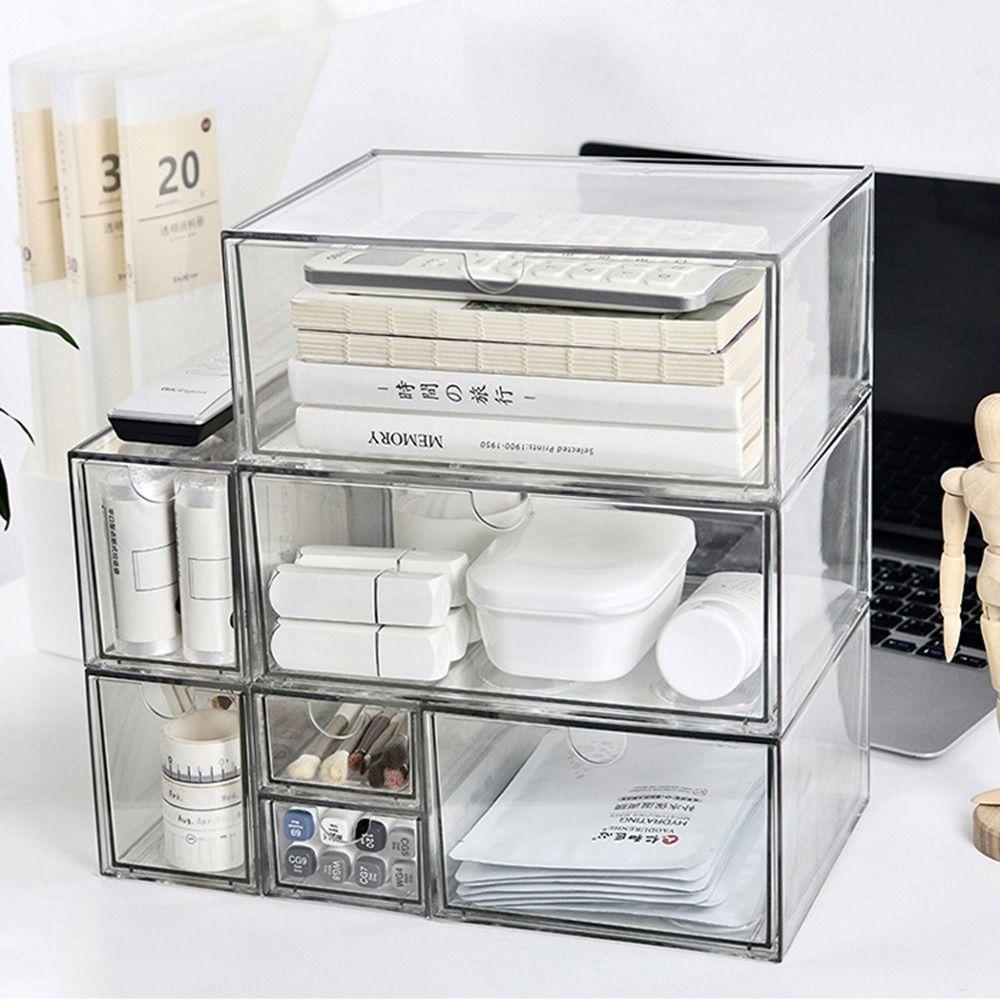 Пылезащитный настольный ящик для хранения INS, коробка для сортировки ювелирных изделий, прозрачная полка-органайзер, стол для общежития