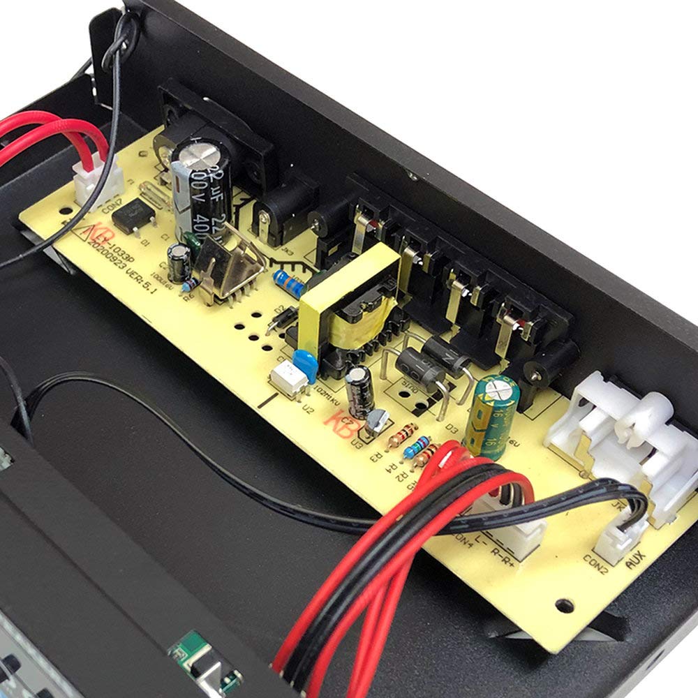 TATUM Audio Amplifier with 2ch Music Playback Stereo Small with Remote Control Bluetooth5.0 30W+30W USB/microSD Hi-Fi