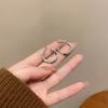 Серьги кольца из серебра, простые серьги из серебра, женские серьги с холодным темпераментом, серьги интернет-знаменитости, дизайнерские серьги, простые серьги