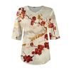 Shirts For Women Trendy V Neck T Shirts Casual Printed  Blouse Half Sleeve Tops For Women