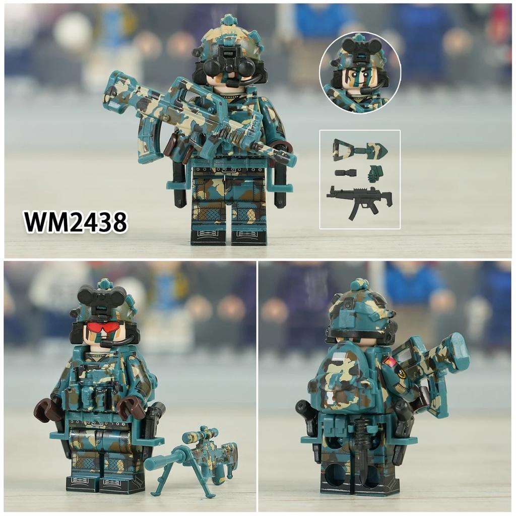 Военные конструкторы спецназа с минифигурками и камуфляжными расцветками