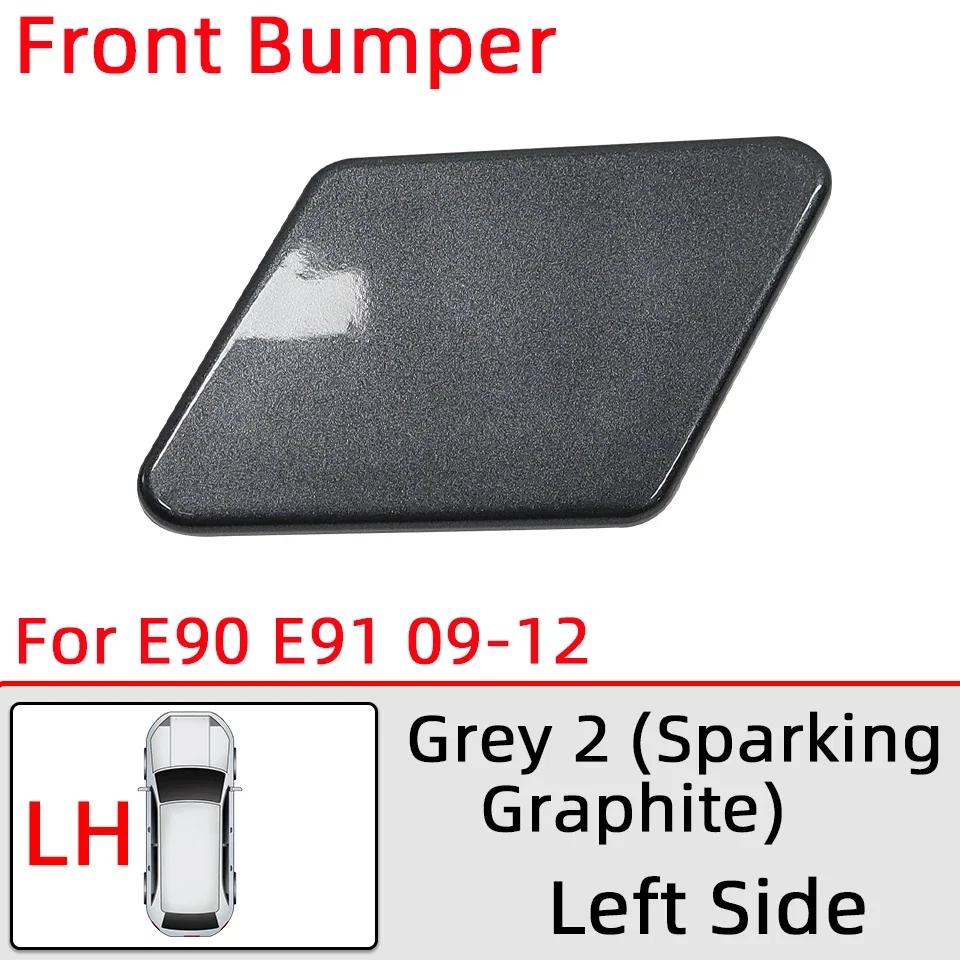 Headlamp Washer Nozzle Cover For BMW 320 325 328 330 335 E90 E91 LCI 2005-2008 2009-2012 Car Headlight Water Spray Lid Painted