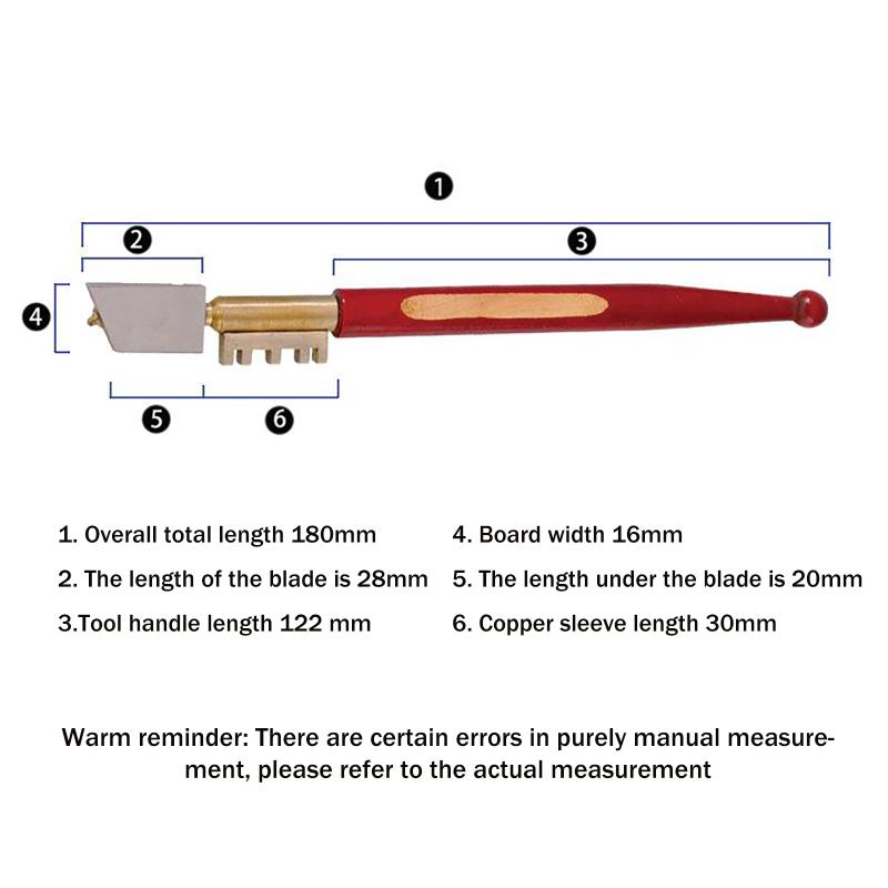 16 мм Одинарный алмазный стеклорез Острый нож Инструмент для резки стекла Алмазный Портативный Алмазный нож для стекла