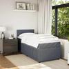 Maison Exclusive - Sommier à lattes de lit avec matelas Gris foncé 100x200 cm