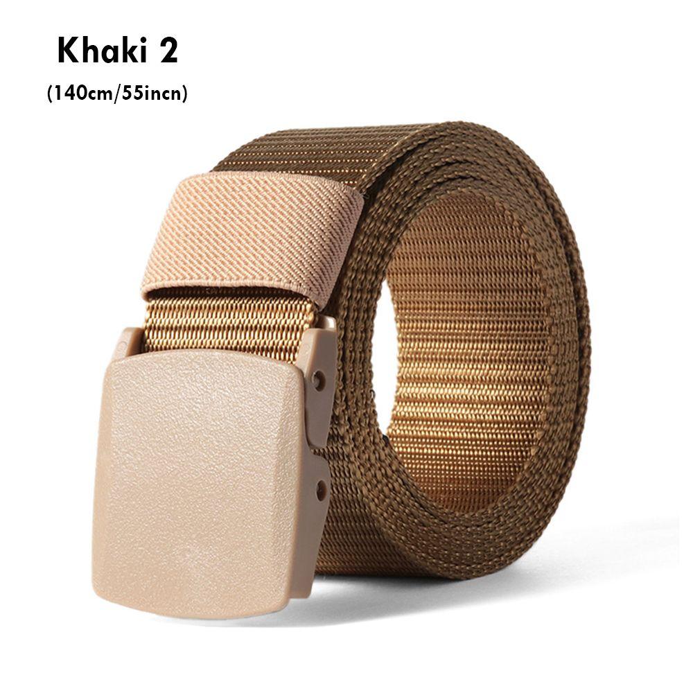Casual Metal-free Security Check Tactical Waistband Nylon Waist Belt Military Web Belt for Fat Man