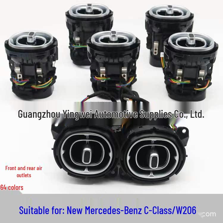 Compatible Turbine Air Outlet Ambient Light for Mercedes-Benz C-Class W206 Center Console Modification