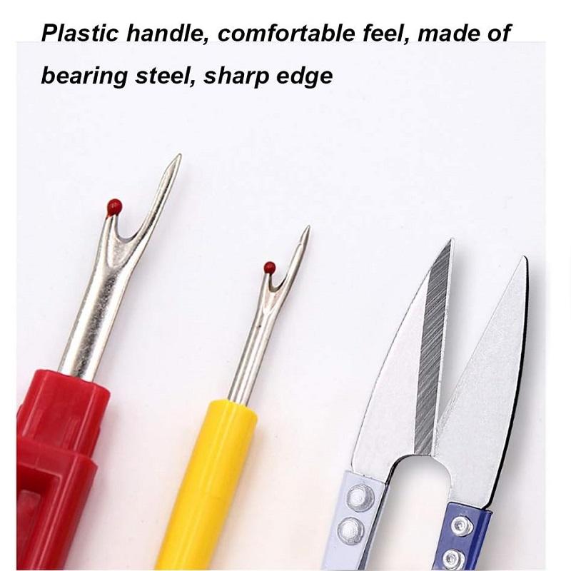 4 шт. большой и маленький вспарыватель для швов, нитеобрезатель для удаления для швейного вспарывателя с сумкой для хранения для швейных и рукодельных работ своими руками
