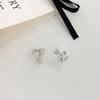 Cute Girl Fresh Bow Ear Buttons for Girls Light Luxury Personality Ear Buttons