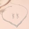 1 Set Wedding Jewelry Set Tassels Decoration Accessory Stylish Exquisite Bright Luster Necklace Earrings for Parties