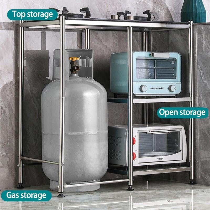 Утолщенная газовая стойка из нержавеющей стали для кухонного стола, многофункциональная газовая плита, стойка для хранения