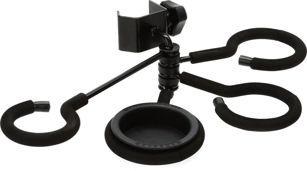 HERCULES HA100 Triple Mute Holder for Trumpet, Cornet, French Horn, and Trombone