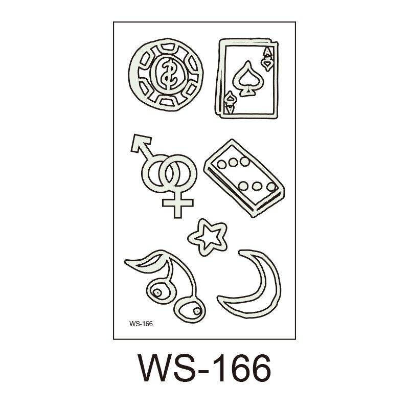 Маленькая сексуальная милая татуировка для женщин, светящаяся темная татуировка, водонепроницаемая поддельная татуировка, светящиеся татуировки, наклейки для боди-арта, мультяшная татуировка