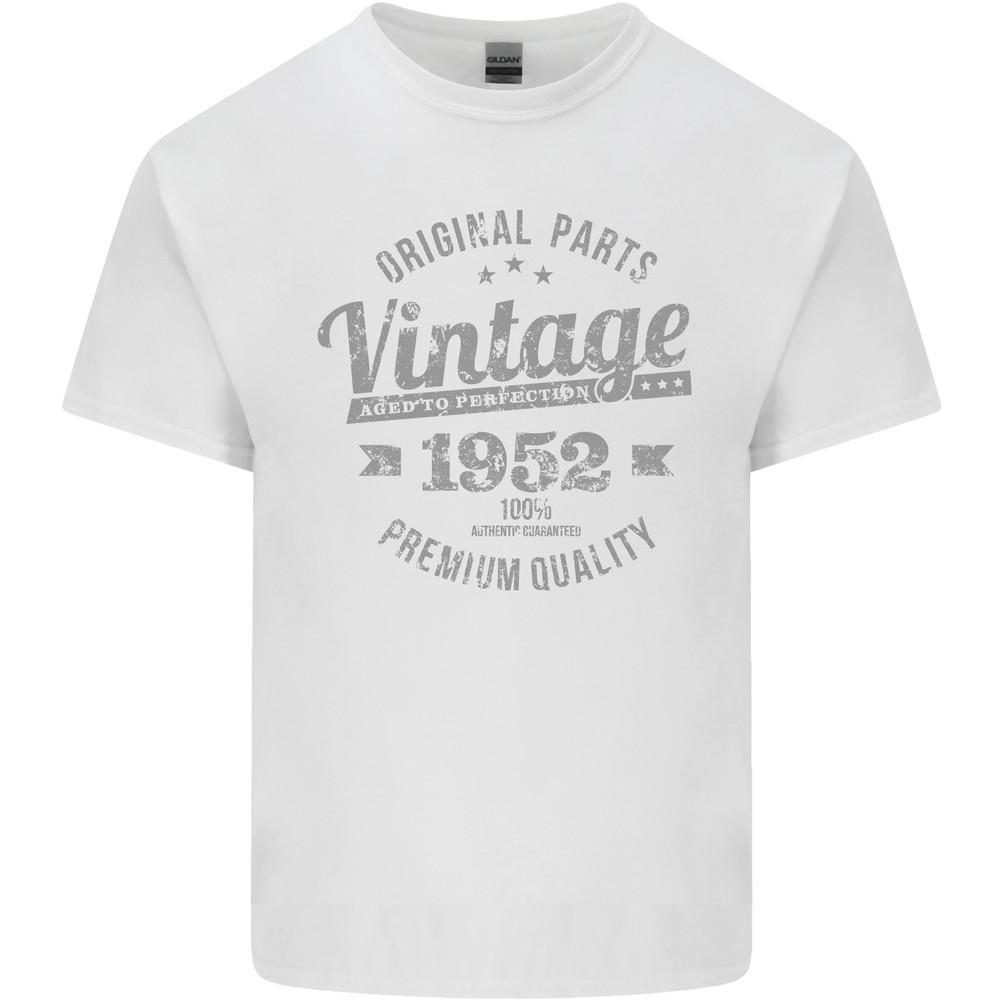 Vintage Year 73rd Birthday 1952 Mens Light Cotton T-Shirt White Unisex T-Shirt