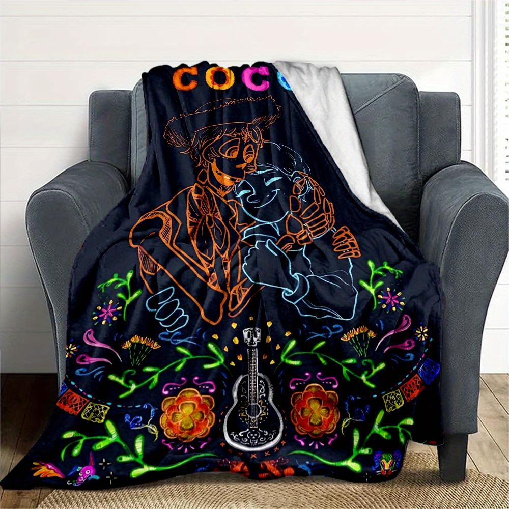 1pc, Coco Musicians Héctor and Miguel Blanket Outdoor Gift for Friend, Soft Throw Blanket for Couch Bed Sofa