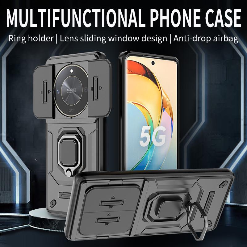 Чехол Armor Case For Honor Magic 7 6 Lite X9c Smart X9b Magic 5 Lite X9a Защитный чехол Кольцо Магнитный держатель Coque Fundas Capa