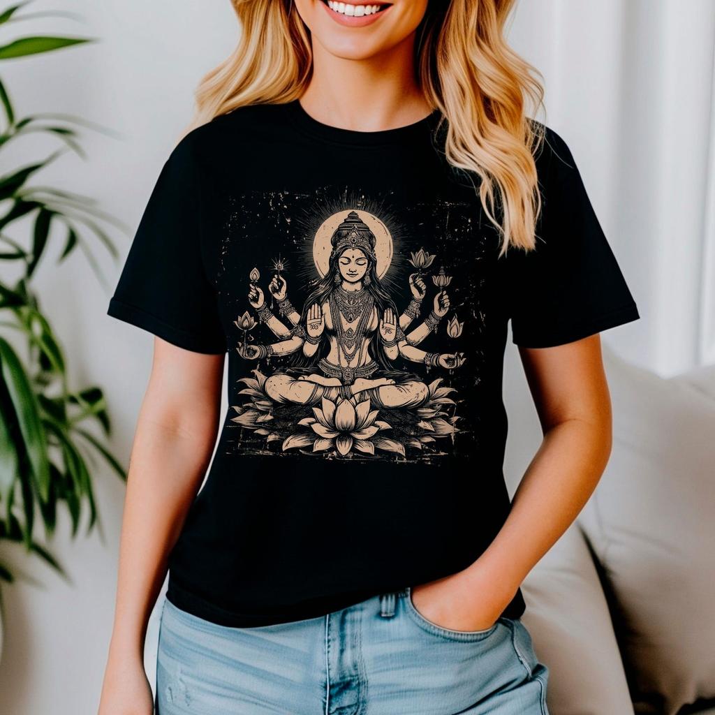 Parvati T-Shirt: Hindu Godess Shirt, Spiritual Lovers Gift, Divine Femenine Tee, Occult Mythology Shirt, Hindu Deity Top