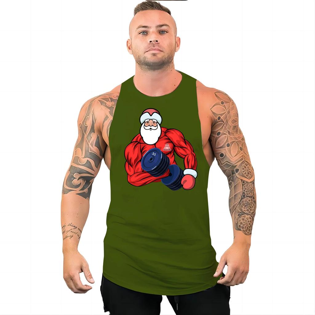 Мужской жилет для фитнеса Four Seasons, спортивный стиль, удобный дышащий жилет, разноцветный спортивный костюм с забавным принтом, быстросохнущий топ