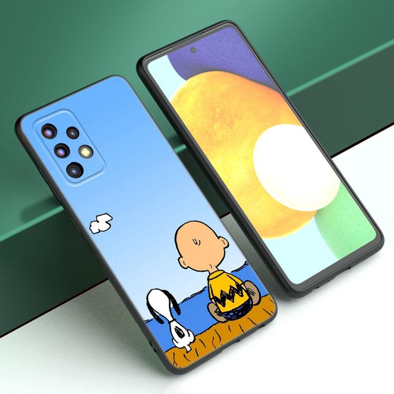 Cartoon Kawaii Snoopy Phone Case For Samsung A13 A22 A24 A32 A23 A25 A34 A35 A52S A53 A54 A55 A73 5G A12 A14 A15 A31 A33 A50 A51