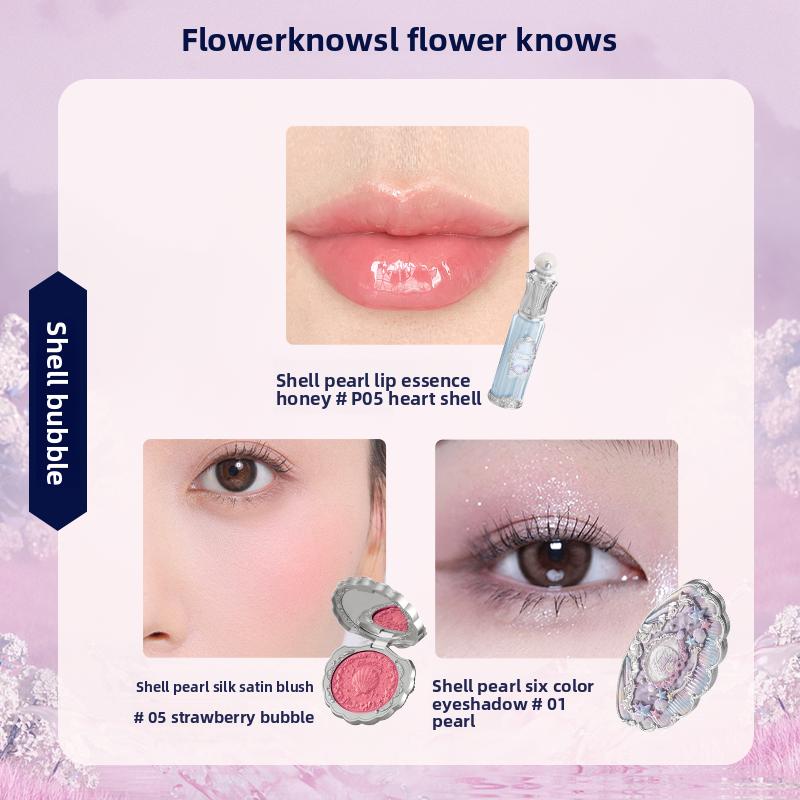 Flowerknows Подарочная Коробка Набор Макияжа Маленький Ангел Полная Коробка Блеск для Губ Румяна Ракушка Украшение Цветочный Знать Набор для Подарка на День Рождения