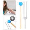 Wlongtor Tuning Fork, Energy Fork for Chakra Healing, Sound Therapy, Musical Instrument, Balancing, Healer, with Silicone Hammer Bag and Cleaning Clot