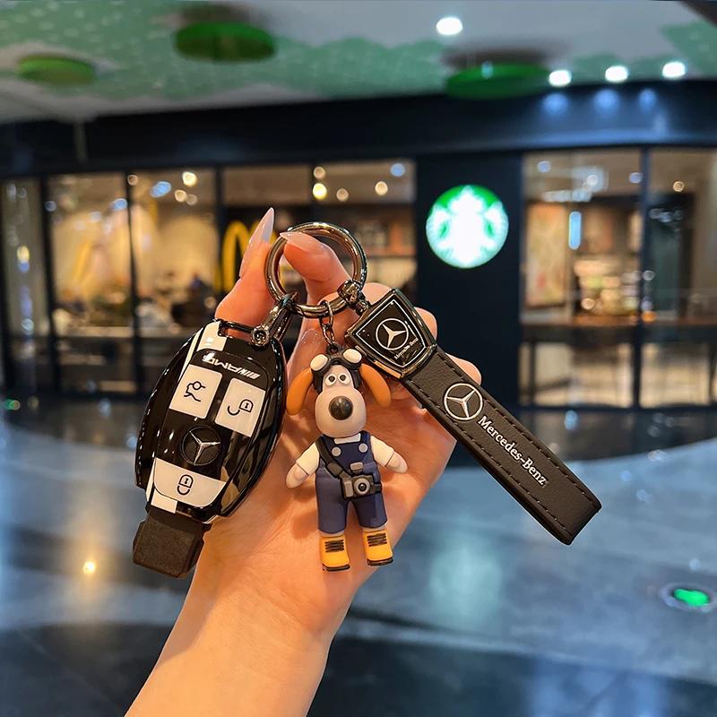 RPO5 Car Alloy Key Case Key Bag Shell Key Chain Mercedes-Benz A C E G S V Class CLA CLS GLA GLC GLE GLK Vito Sprinter SL SLK Viano ML