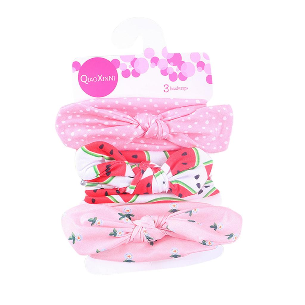 3 шт., повязка на голову с бантом для новорожденных девочек и мальчиков, аксессуары для головных уборов
