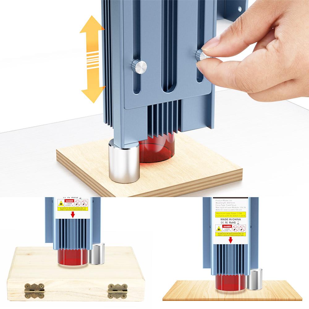 Лазерный гравер Sculpfun S9, цельнометаллический лазерный гравировальный станок с ЧПУ, 5,5 Вт, высокоточная область гравировки 410x420 мм