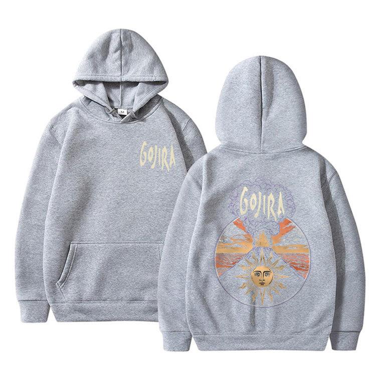 Limited French Metal Band Gojira Magma Music Album Cover Hoodies Men New Regular Fit Hooded Casual Streetwear Clothing Pullover