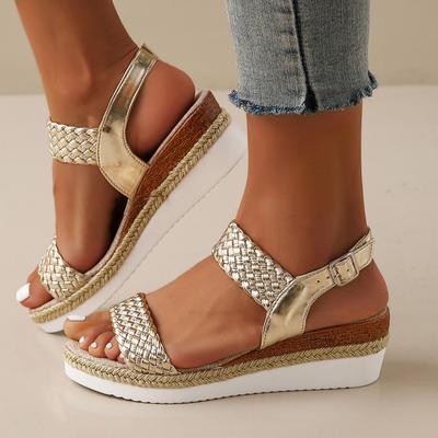 Модные женские сандалии на танкетке и платформе, модная летняя обувь, летние сандалии, удобные, трендовые, противоскользящие туфли для женщин, Zapatos De Mujer