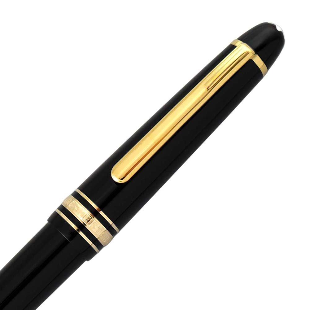 Montblanc Classic 145 Fountain Medium Black Meisterstück Pen, Nib, [Authentic]