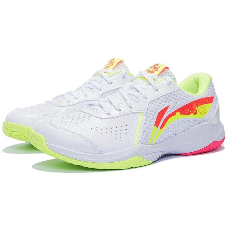 Li-Ning Кроссовки для бадминтона Thunder Series Lite Training с низким верхом, унисекс, золотисто-оранжевый лимонный AYTS020-1