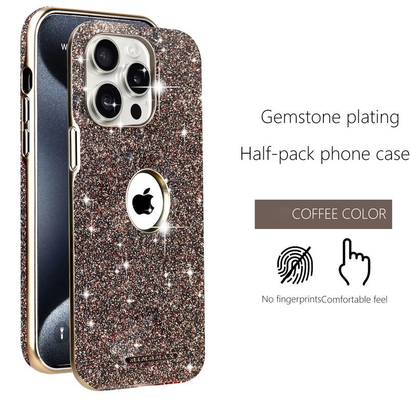 Роскошный блестящий глянцевый чехол для телефона MagSafe для iPhone 16 Pro Max 15 14 Plus 13 12 Покрытие противоударный магнитный жесткий чехол-бампер из ПК