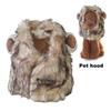 Lion Mane Wig for Dogs Fuzzy Pet Headgear with Ears Pet Dress-up