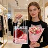 10 шт. Прозрачные подарочные пакеты с ручками Пластиковые прозрачные подарочные пакеты Прозрачные подарочные пакеты Подходят для бутика, свадьбы, дня рождения