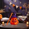 Halloween Pumpkin Lantern LED Lighted Pumpkin Light Decoration Portable Handheld Night Lamp for Halloween Party Decoration
