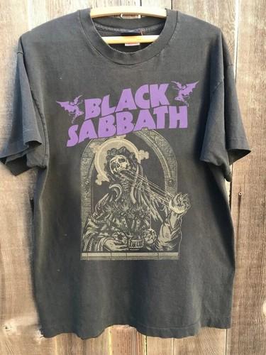 SABBATH Группа Черная футболка с коротким рукавом Черная Мужская футболка Мужская и женская одинаковая из чистого хлопка всесезонная базовая футболка