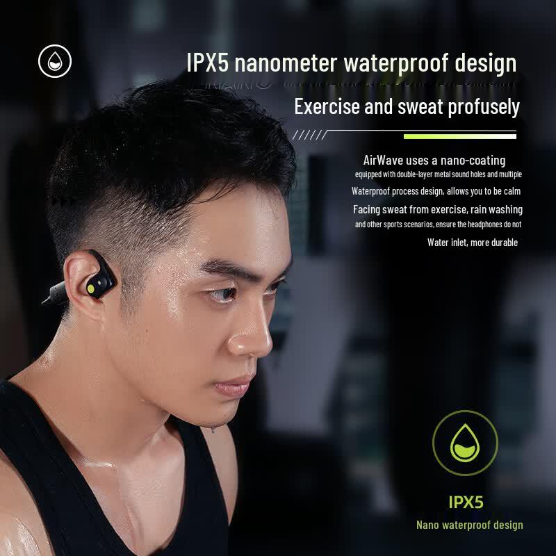 Lansydun AirWave Bone Conduction Sports Headphones